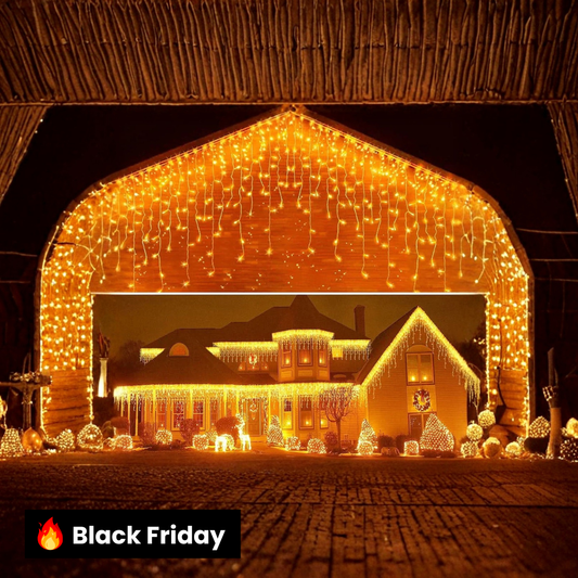 Cortina de Luzes LED Natalinas – Encanto e Magia para sua Casa