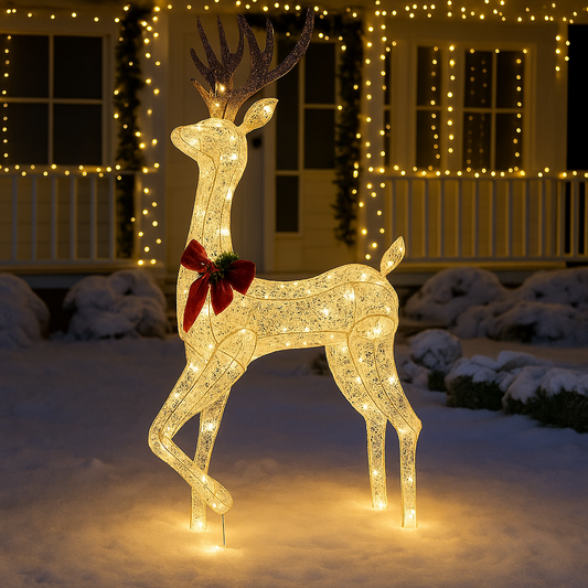 Cervo Iluminado de Luxo + Brinde!